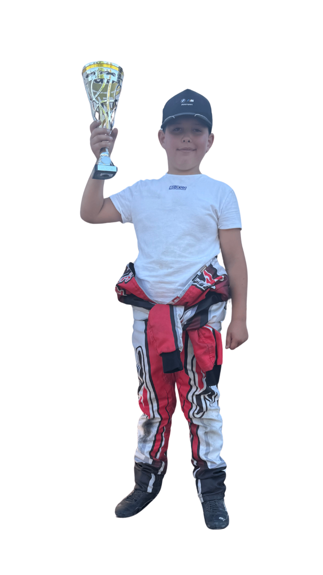 Vincent Bert mit Pokal